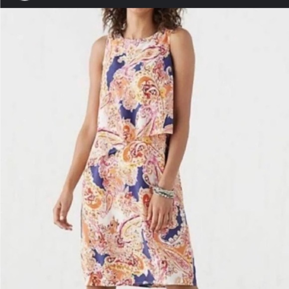 J. Jill Dresses & Skirts - J. Jill Paisley Floral Tiered Dress Size XL